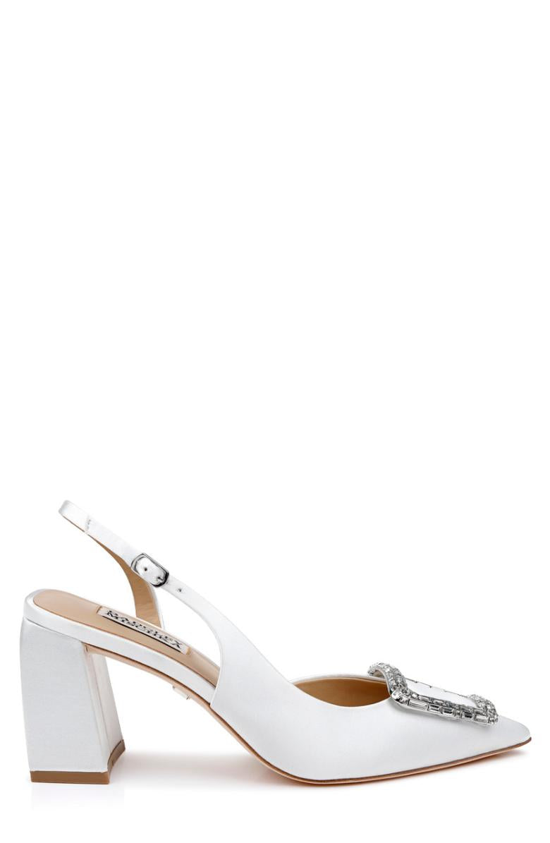 Badgley Mischka Adaline Slingback Block Heels Black | Women Block Heels