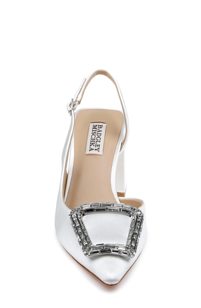 Badgley Mischka Adaline Slingback Block Heels Black | Women Block Heels