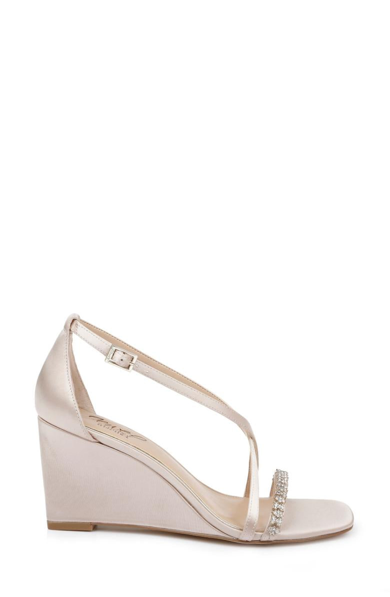 Badgley Mischka Adelynn Perfect Simplicity Wedge Heel Light Gold | Women Wedge