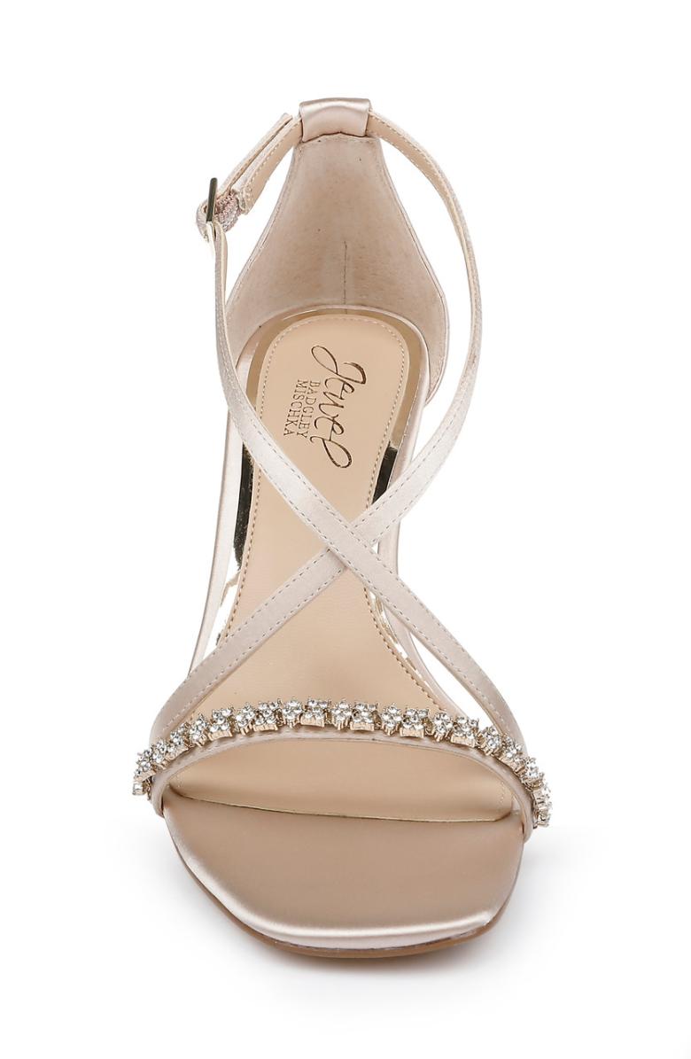 Badgley Mischka Adelynn Perfect Simplicity Wedge Heel Light Gold | Women Wedge