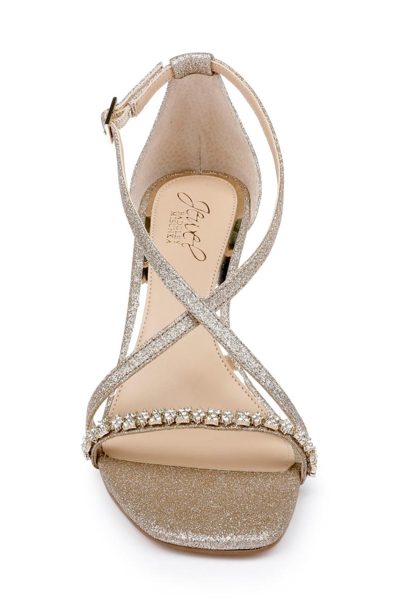 Badgley Mischka Adelynn Perfect Simplicity Wedge Heel Light Gold | Women Wedge