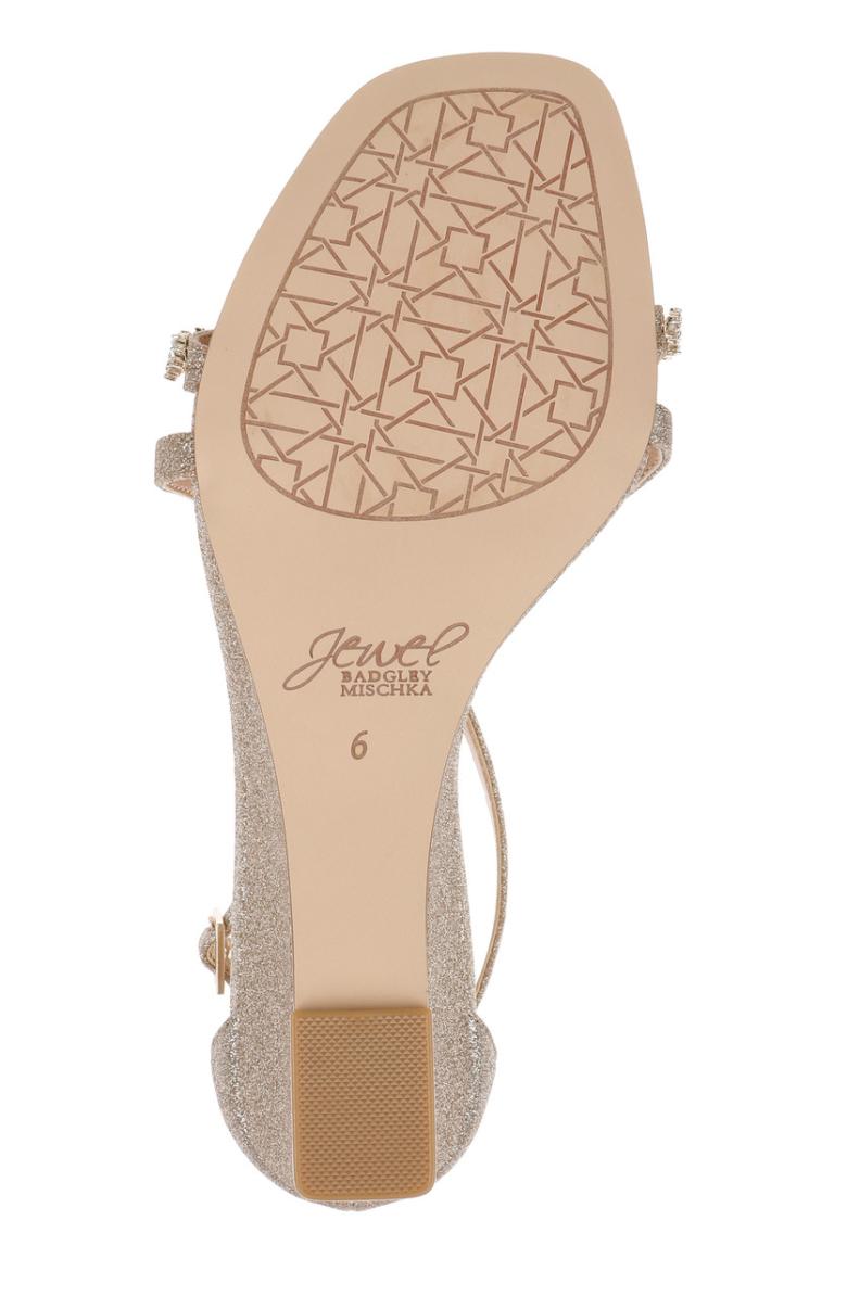 Badgley Mischka Adelynn Perfect Simplicity Wedge Heel Light Gold | Women Wedge