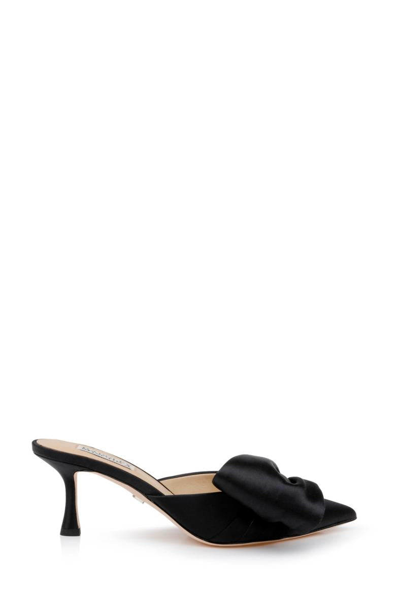 Badgley Mischka Alaya Pointed Toe Mules Black | Women Kitten Heel