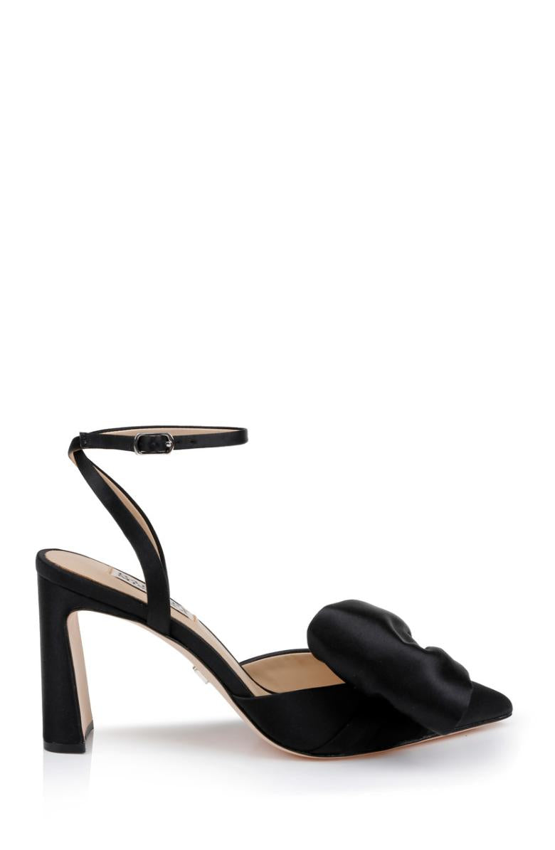 Badgley Mischka Alease Pointed Toe Block Heels Black | Women Block Heels