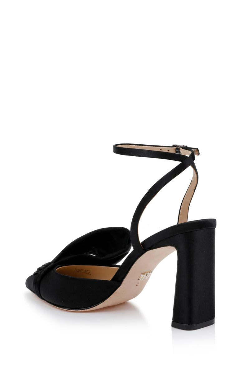 Badgley Mischka Alease Pointed Toe Block Heels Black | Women Block Heels