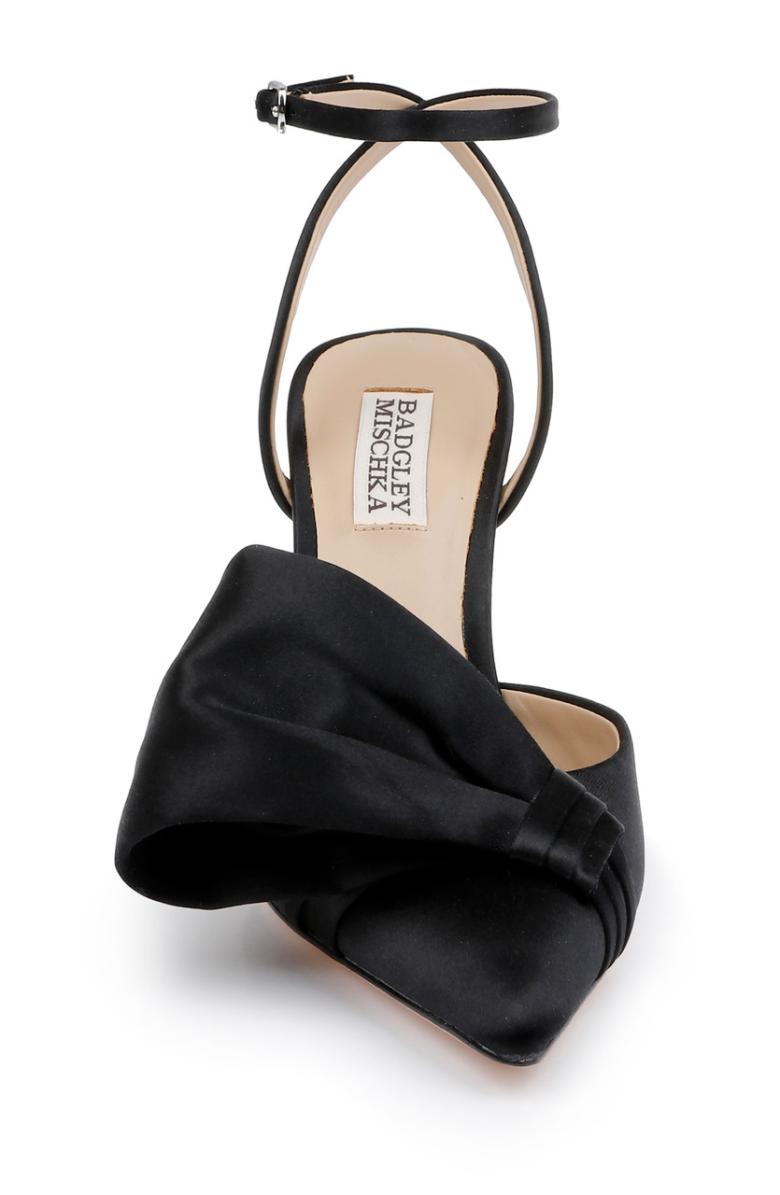 Badgley Mischka Alease Pointed Toe Block Heels Black | Women Block Heels