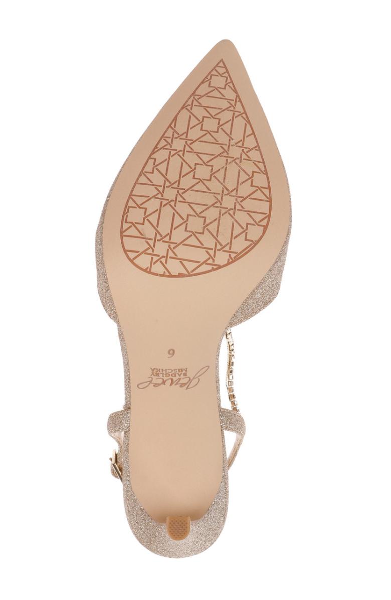 Badgley Mischka Alegria Pointed Toe Stiletto Light Gold | Women Stiletto