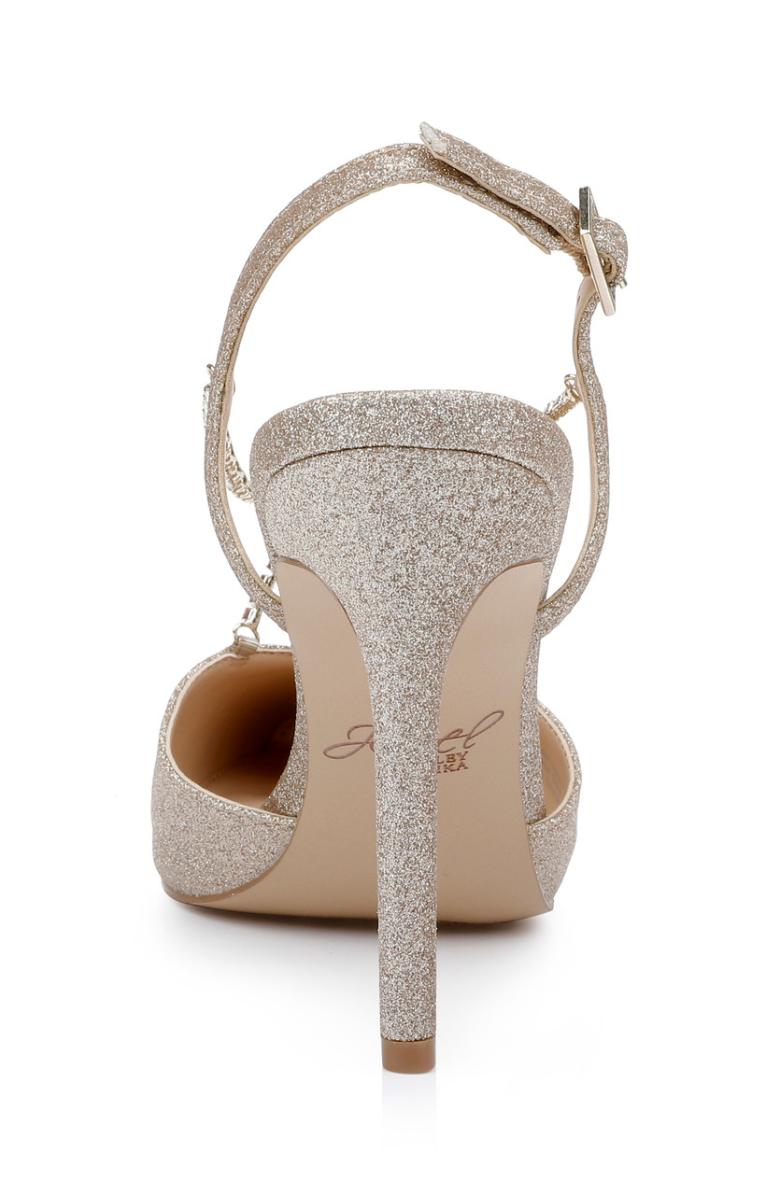 Badgley Mischka Alegria Pointed Toe Stiletto Light Gold | Women Stiletto