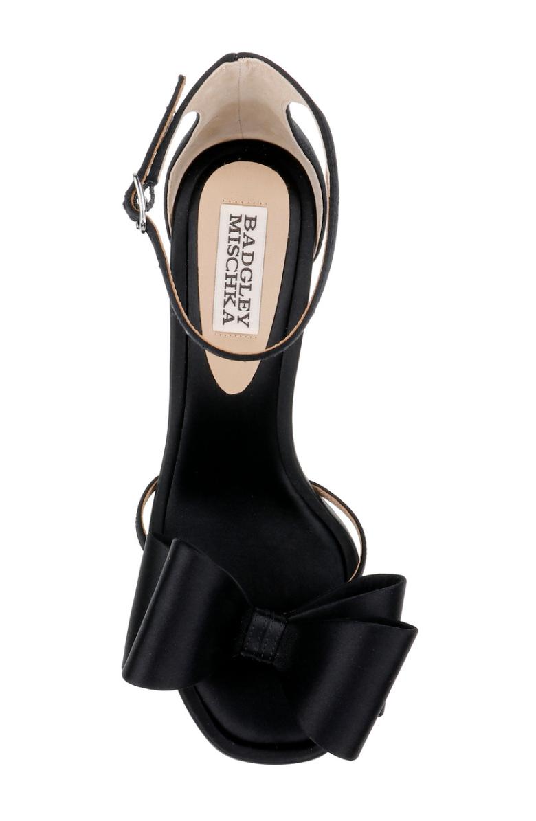 Badgley Mischka Alysha Open Toe Kitten Heels Black | Women Kitten Heel