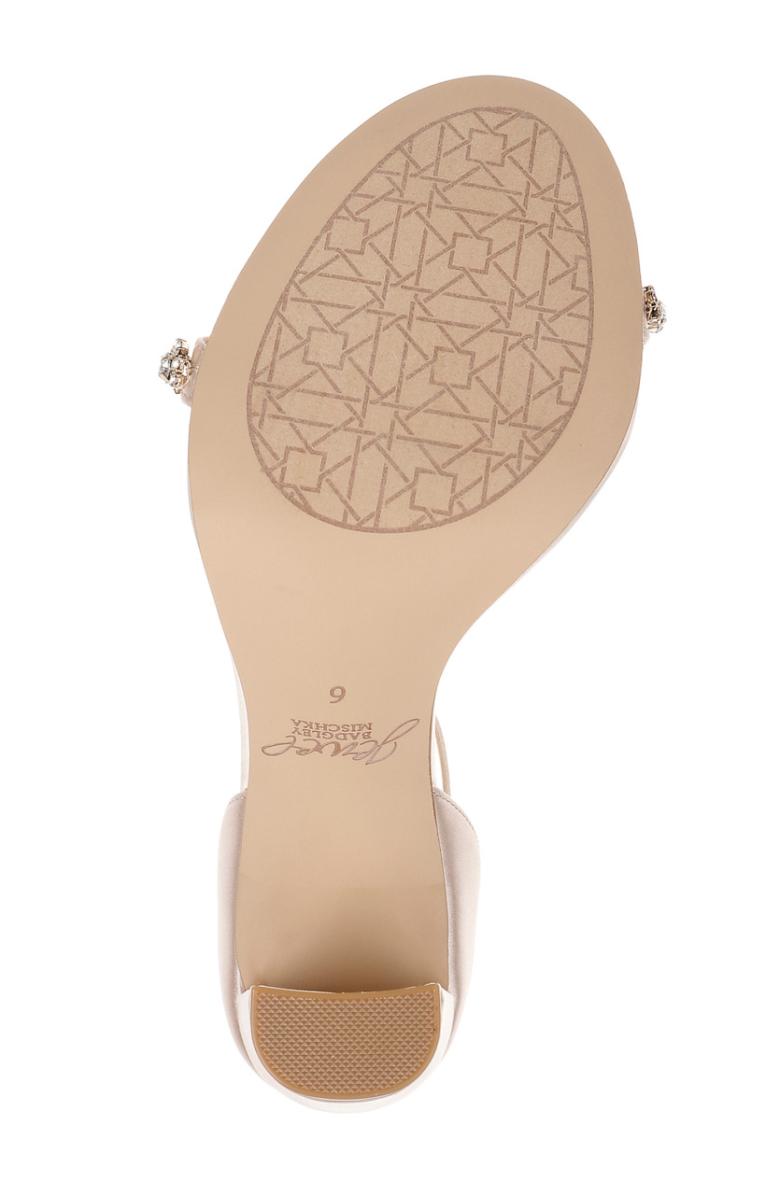 Badgley Mischka Alyssa Block Heel Sandals Light Gold | Women Block Heels