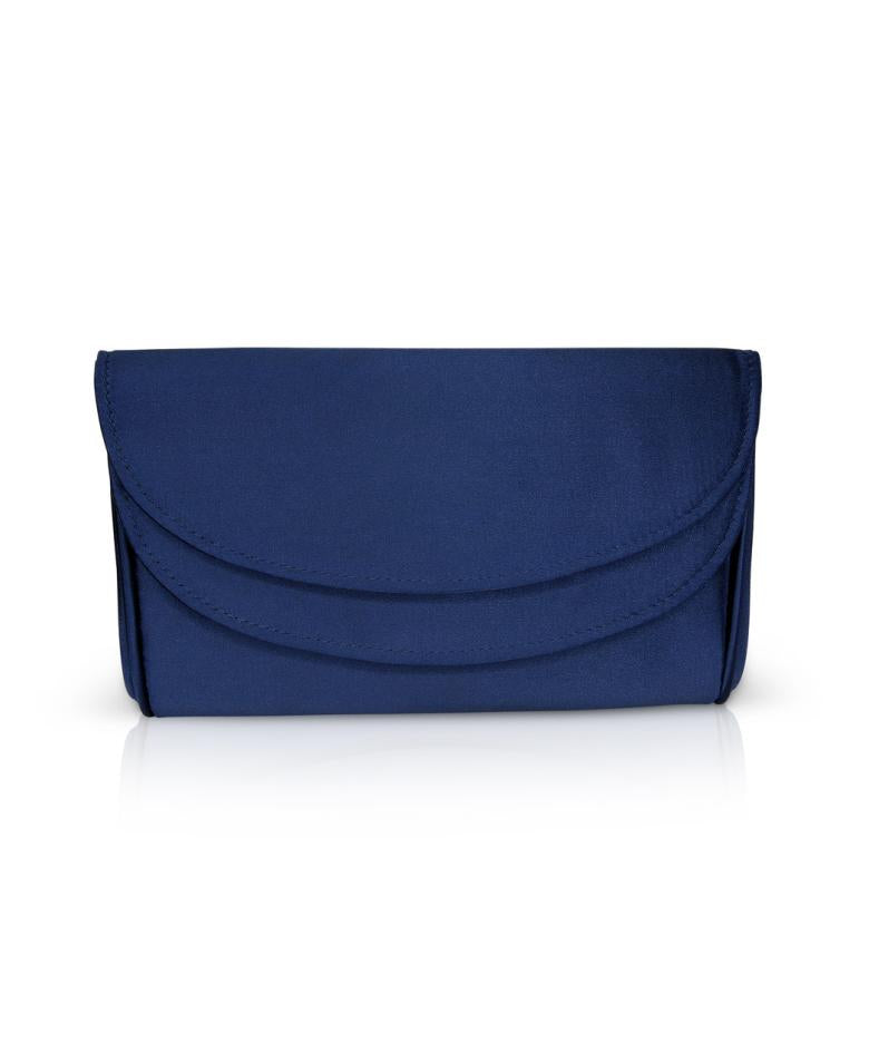 Badgley Mischka Amelia Double Flap Satin Clutch Black | Women Evening Bags