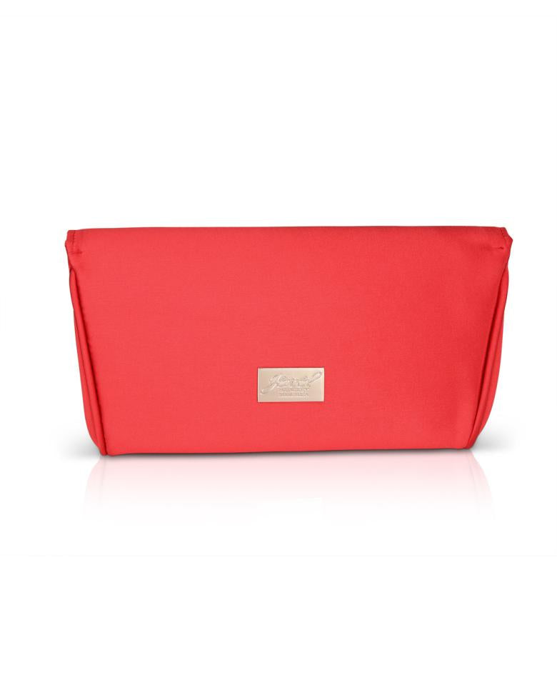 Badgley Mischka Amelia Double Flap Satin Clutch Black | Women Evening Bags