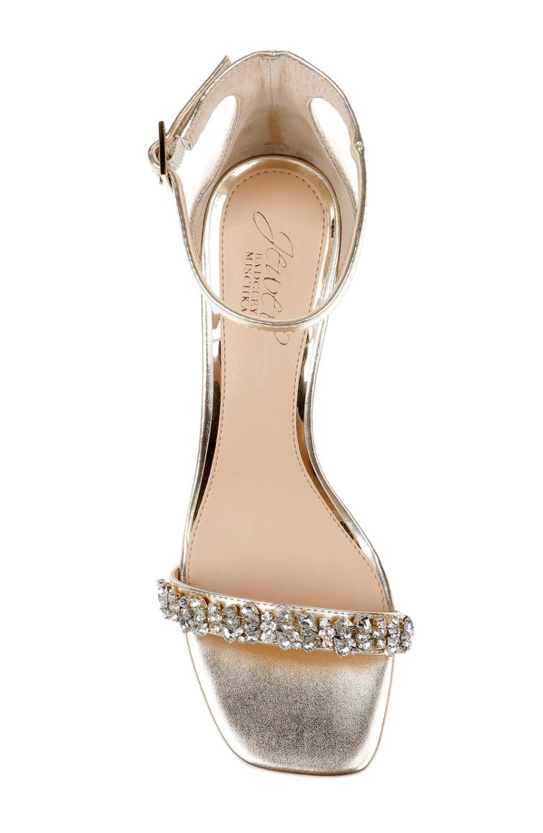 Badgley Mischka Angel Sassy Kitten Heel Light Gold | Women Kitten Heel