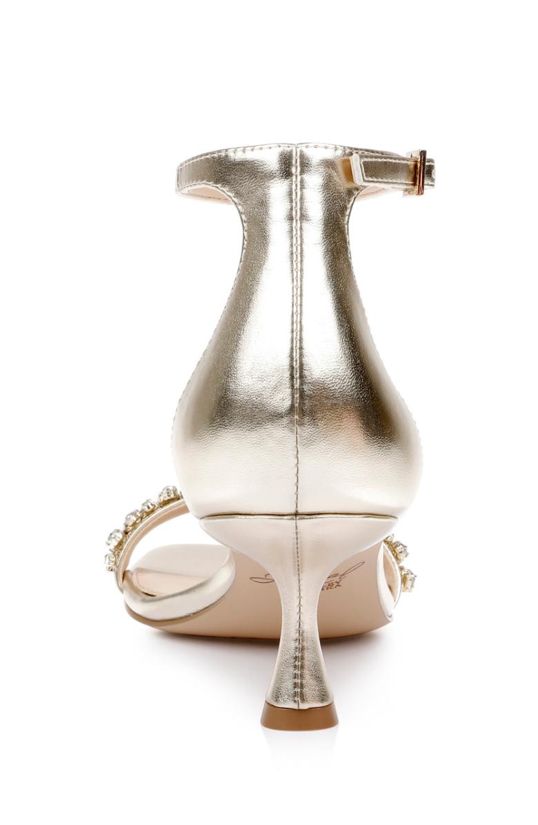 Badgley Mischka Angel Sassy Kitten Heel Light Gold | Women Kitten Heel