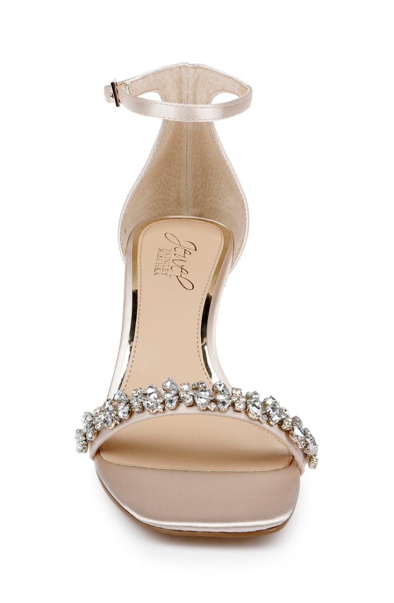 Badgley Mischka Angel Sassy Kitten Heel Light Gold | Women Kitten Heel