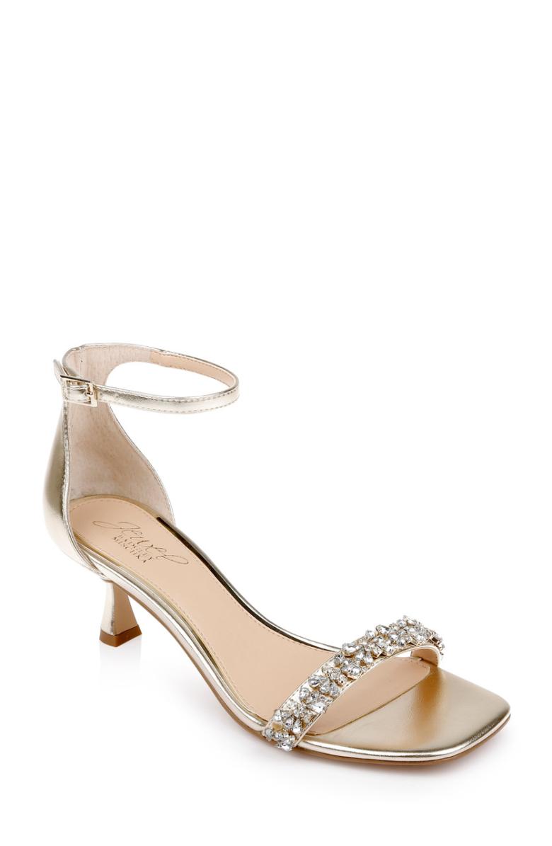 Badgley Mischka Angel Sassy Kitten Heel Light Gold | Women Kitten Heel