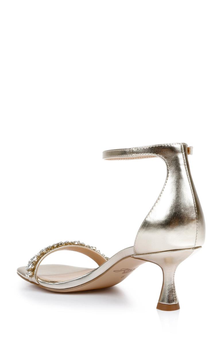 Badgley Mischka Angel Sassy Kitten Heel Light Gold | Women Kitten Heel