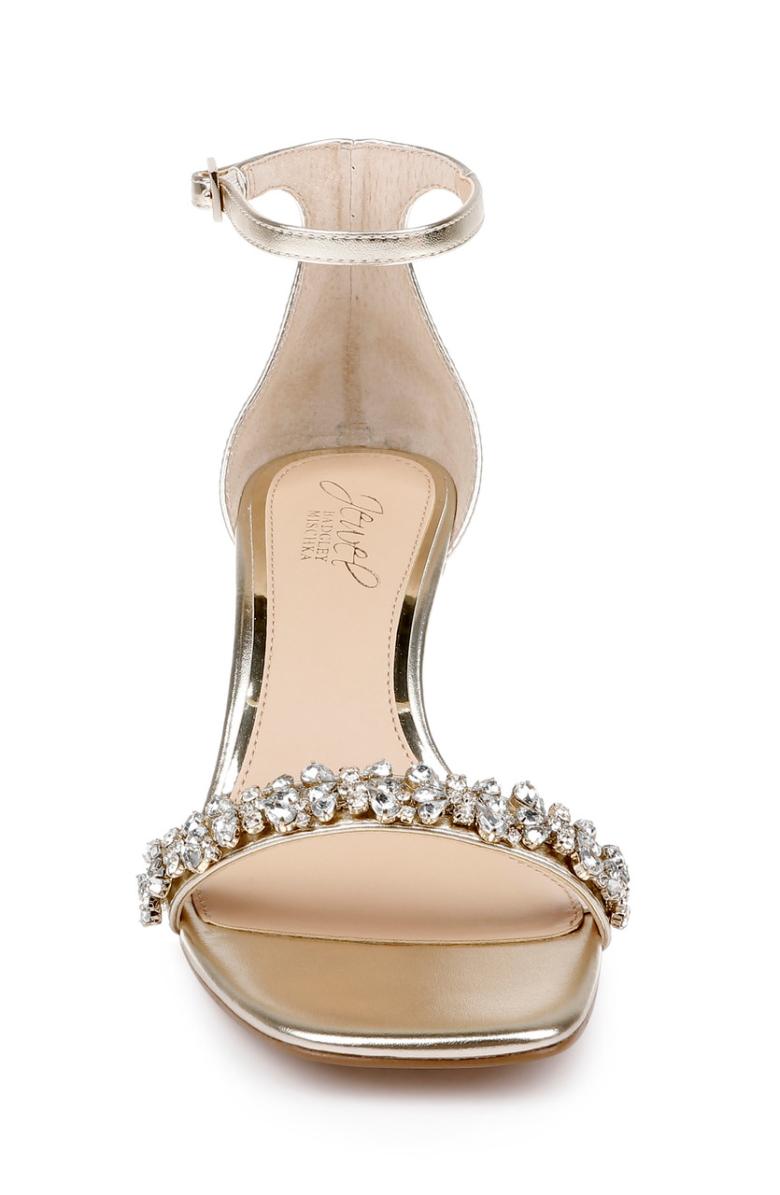 Badgley Mischka Angel Sassy Kitten Heel Light Gold | Women Kitten Heel