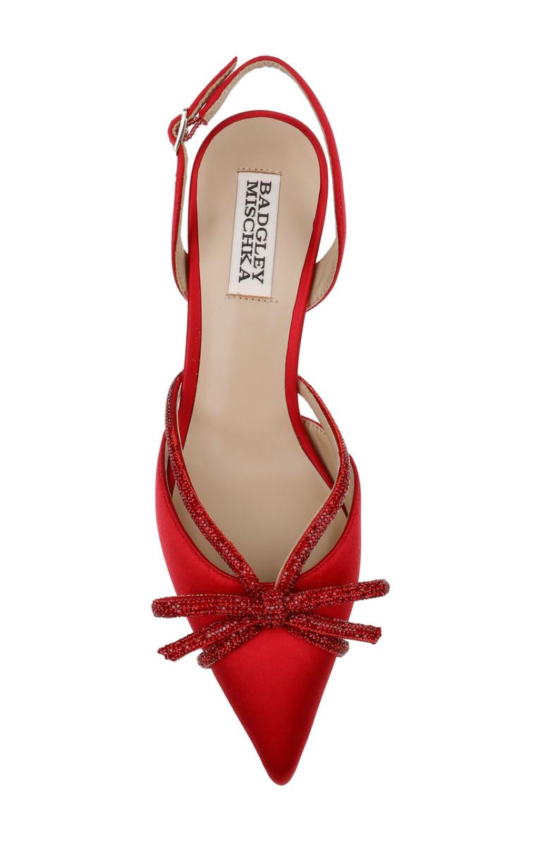 Badgley Mischka Angelina Slingback Kitten Heels Black | Women Best Sellers