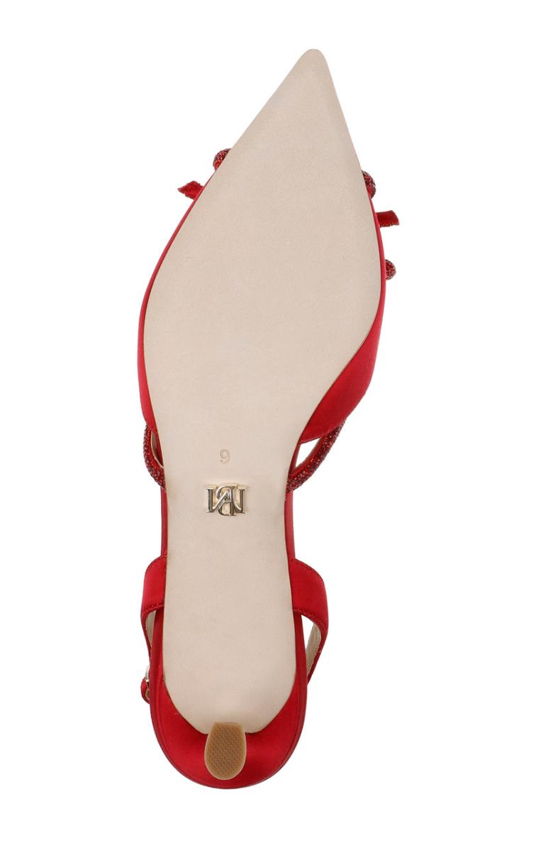 Badgley Mischka Angelina Slingback Kitten Heels Black | Women Best Sellers