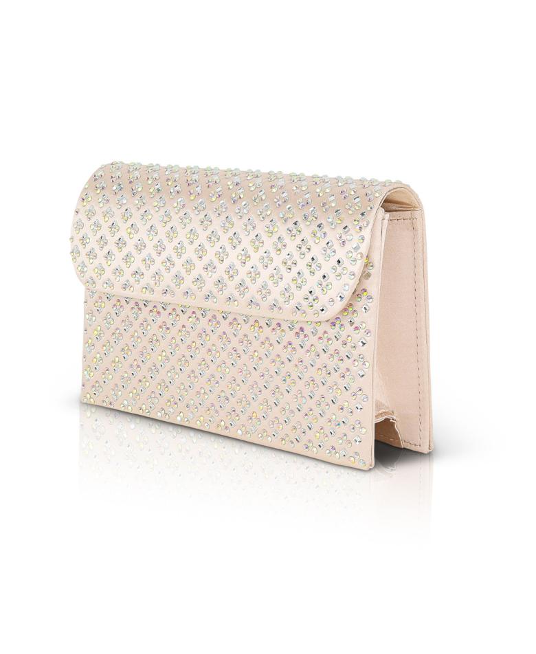 Badgley Mischka Anna Edwardian Crystal Pattern Embellished Clutch Black | Women Evening Bags