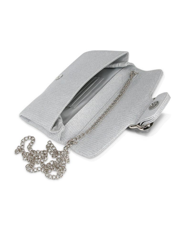 Badgley Mischka Aubrey Satin Envelope With Organic Shape Buckle Hot Pink | Women Evening Bags