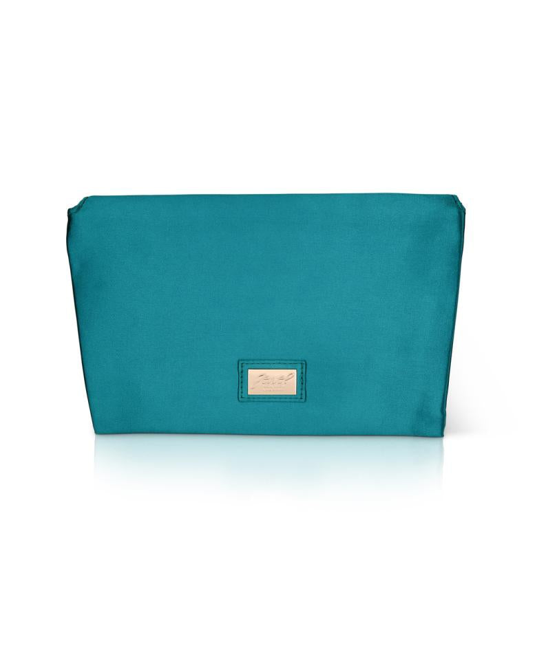 Badgley Mischka Aubrey Satin Envelope With Organic Shape Buckle Hot Pink | Women Evening Bags