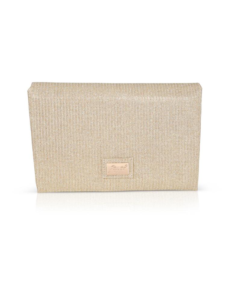 Badgley Mischka Aubrey Satin Envelope With Organic Shape Buckle Hot Pink | Women Evening Bags