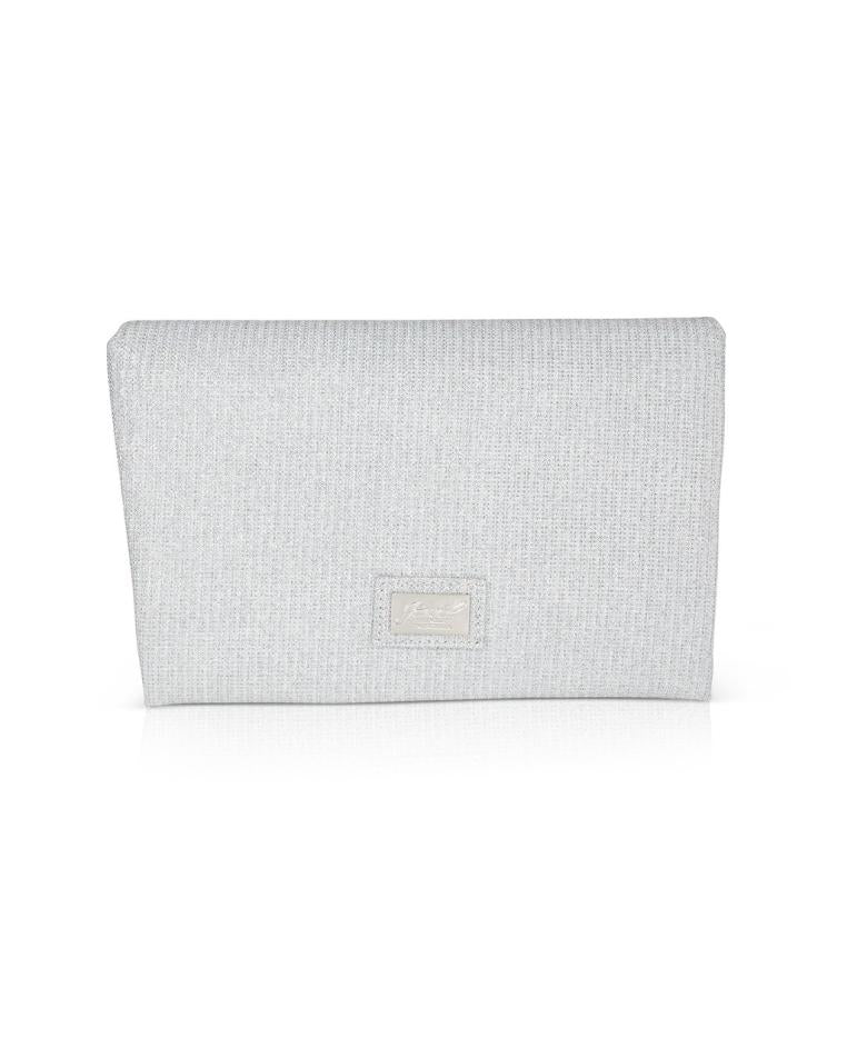 Badgley Mischka Aubrey Satin Envelope With Organic Shape Buckle Hot Pink | Women Evening Bags