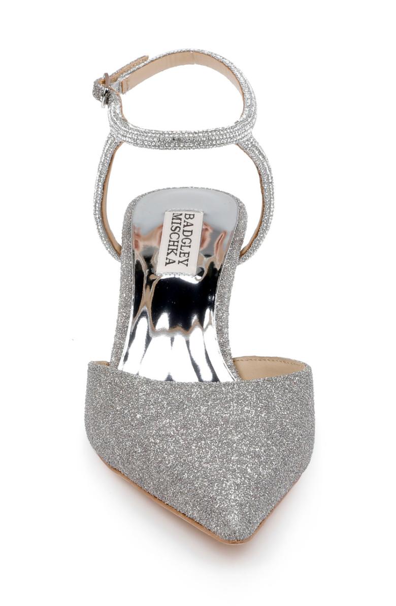 Badgley Mischka Autumn Ankle Strap Kitten Heel Pumps Black | Women Best Sellers