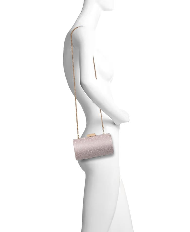 Badgley Mischka Avery Cabochon Bead Minaudiere Champagne | Women Evening Bags