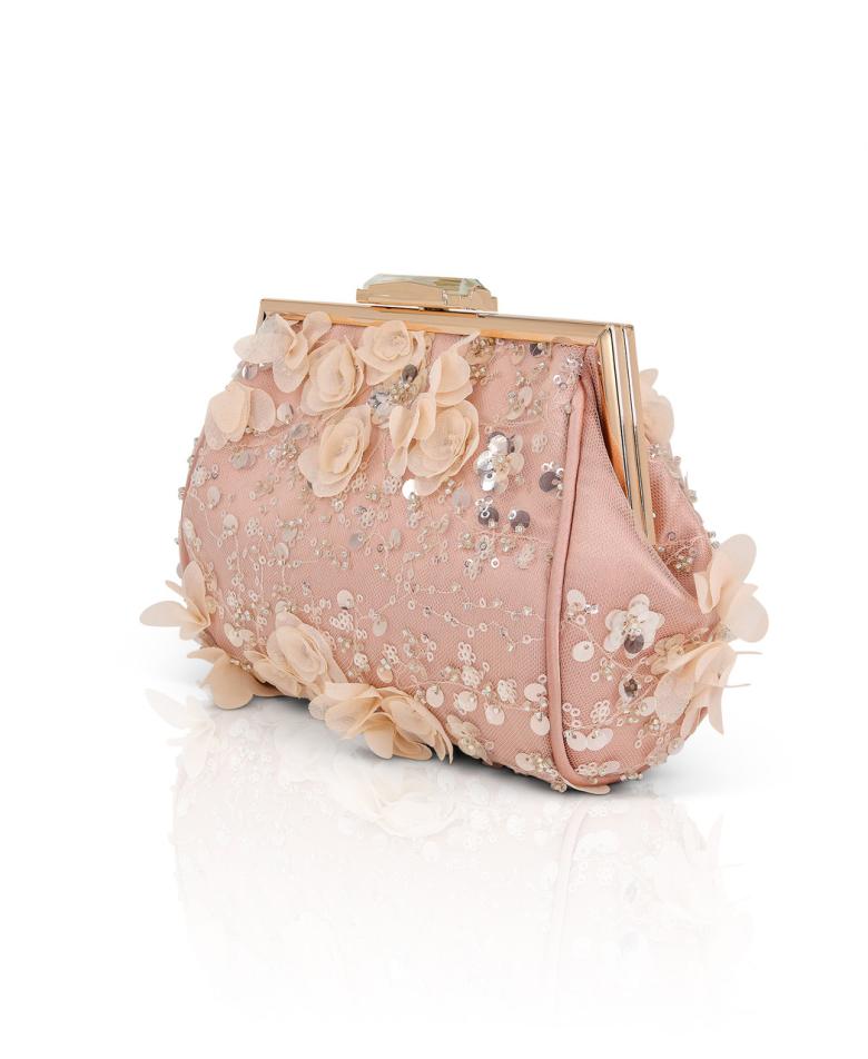 Badgley Mischka Bea Couture Clutch Rose | Women Evening Bags