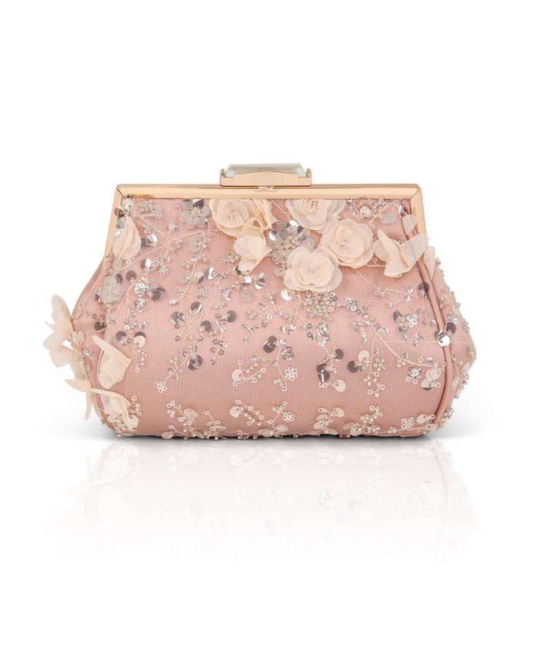 Badgley Mischka Bea Couture Clutch Rose | Women Evening Bags