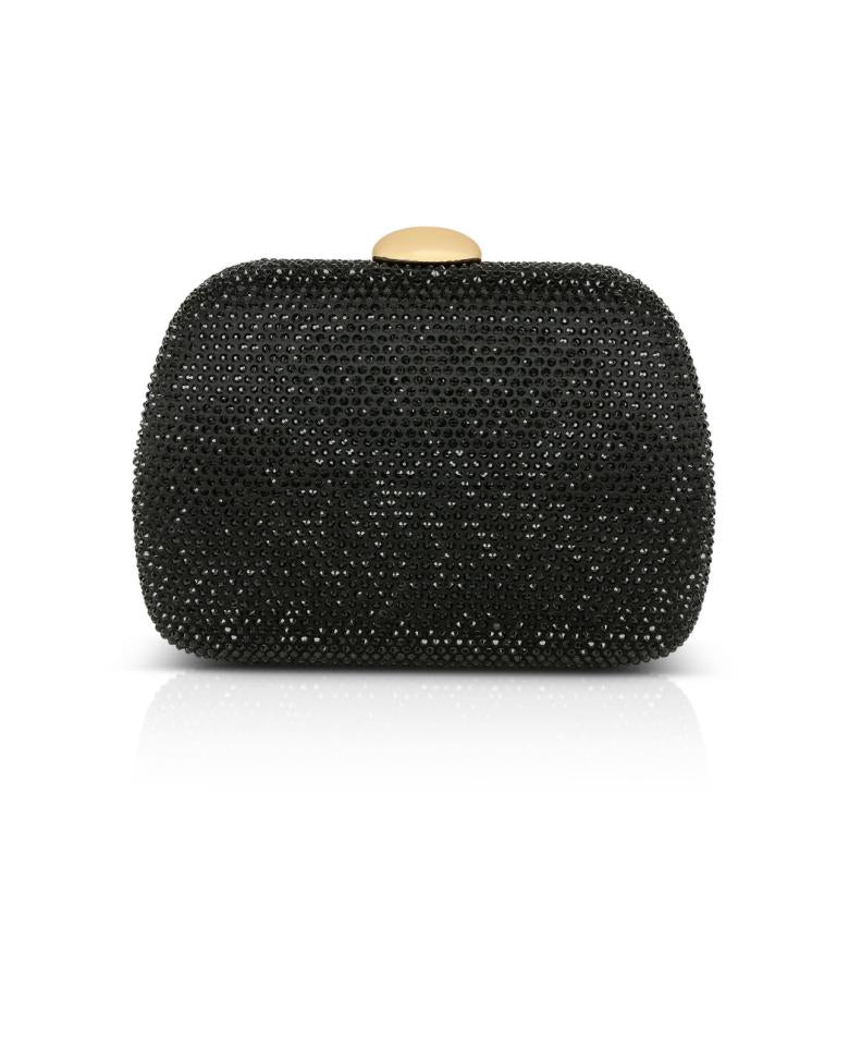 Badgley Mischka Blossom Crystal Minaudière Neon Pink | Women Evening Bags