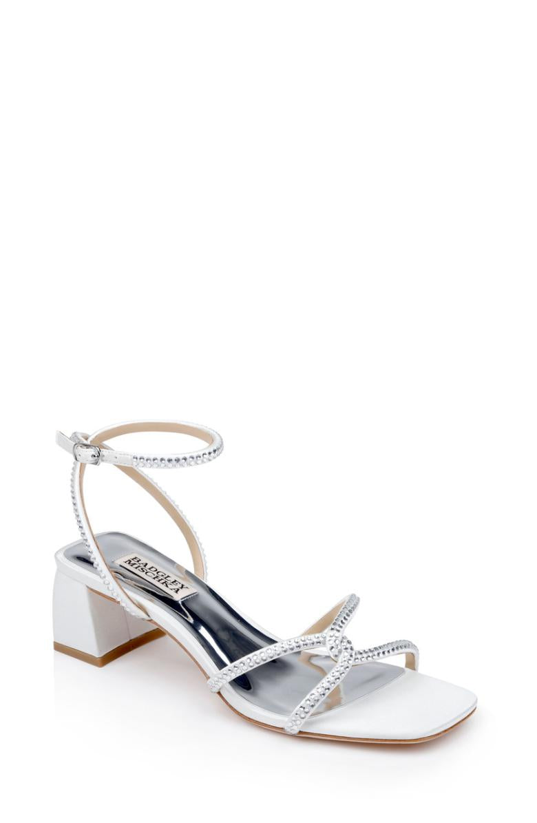 Badgley Mischka Brisa Low Block Heeled Sandal Black | Women Block Heels