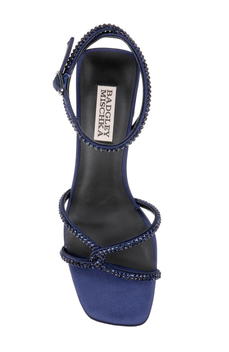 Badgley Mischka Brisa Low Block Heeled Sandal Black | Women Block Heels