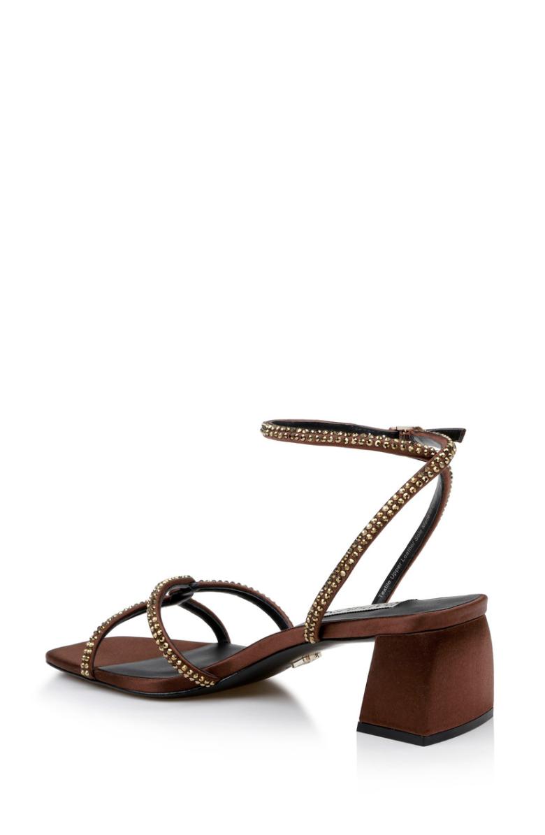 Badgley Mischka Brisa Low Block Heeled Sandal Black | Women Block Heels