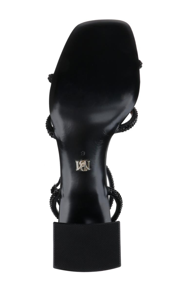 Badgley Mischka Brisa Low Block Heeled Sandal Black | Women Block Heels