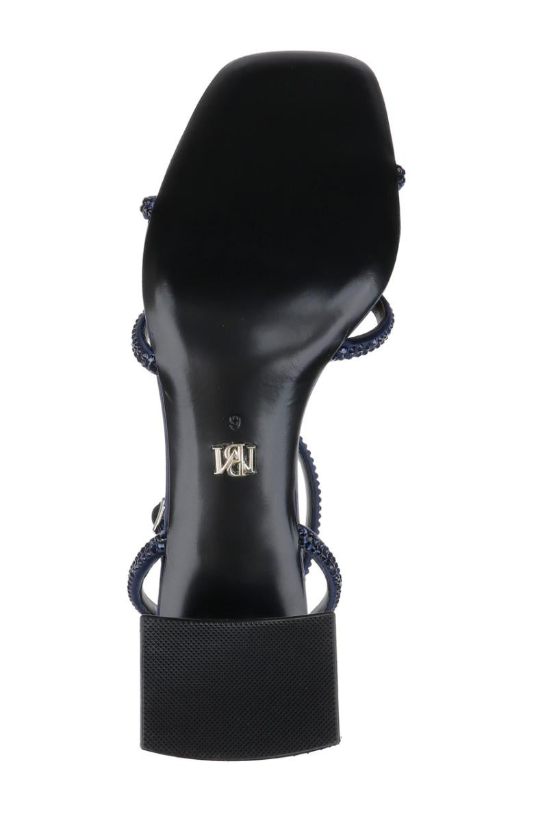 Badgley Mischka Brisa Low Block Heeled Sandal Black | Women Block Heels