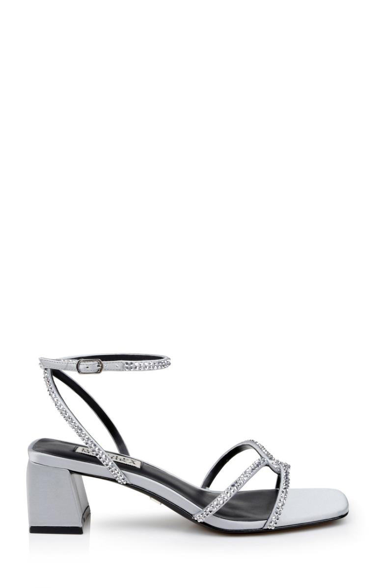 Badgley Mischka Brisa Low Block Heeled Sandal Black | Women Block Heels