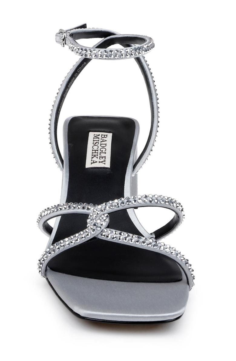 Badgley Mischka Brisa Low Block Heeled Sandal Black | Women Block Heels