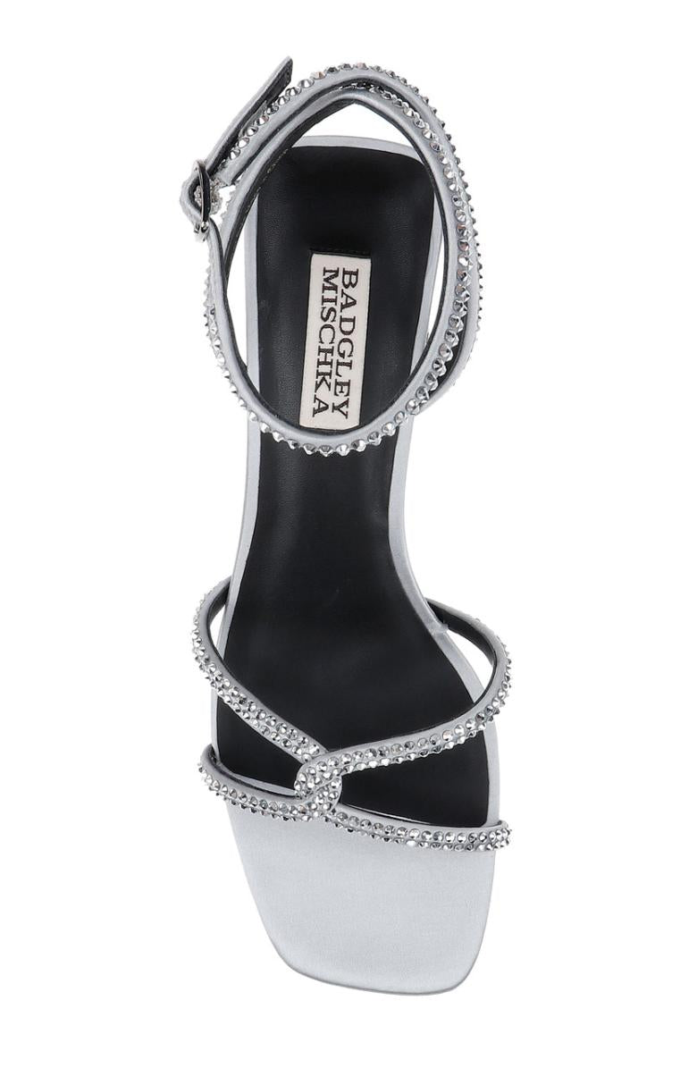 Badgley Mischka Brisa Low Block Heeled Sandal Black | Women Block Heels