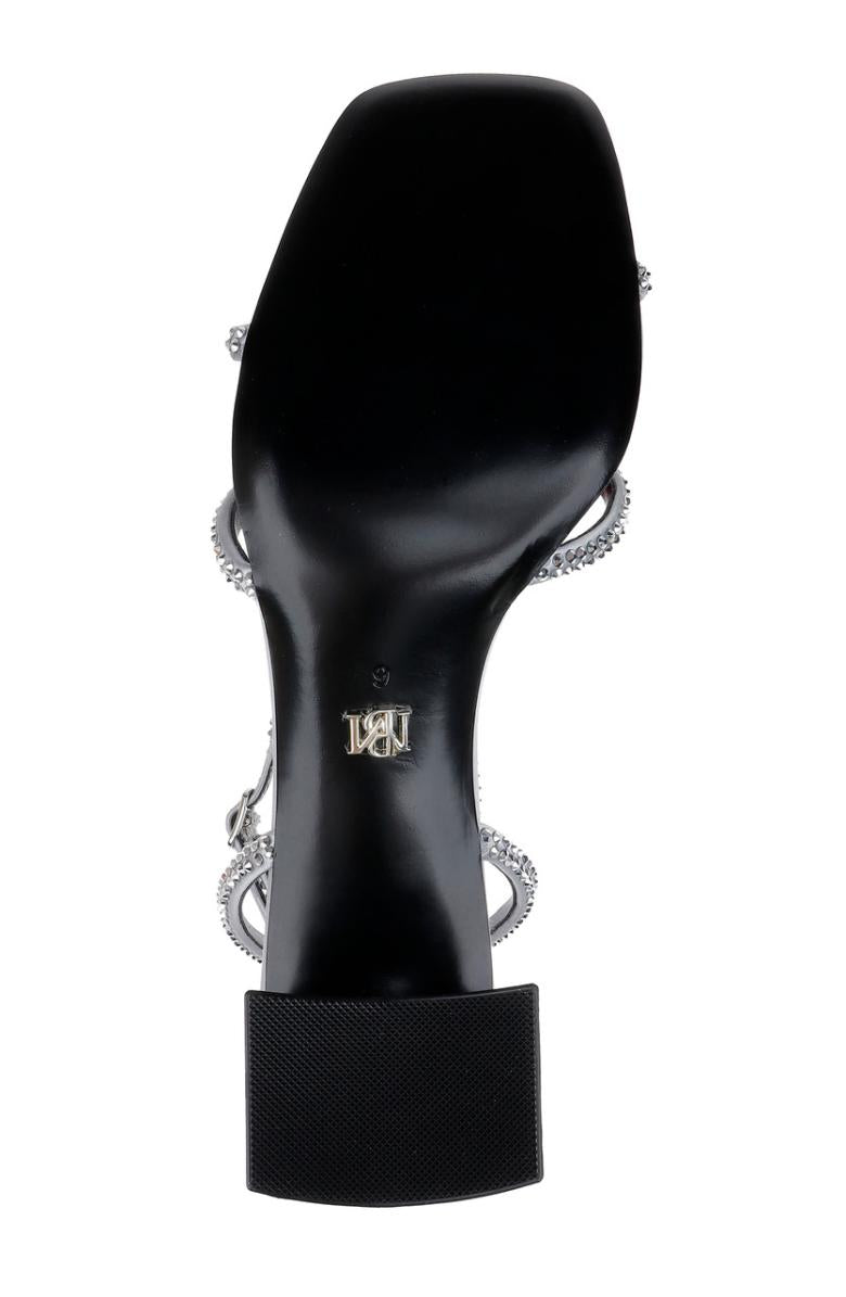 Badgley Mischka Brisa Low Block Heeled Sandal Black | Women Block Heels