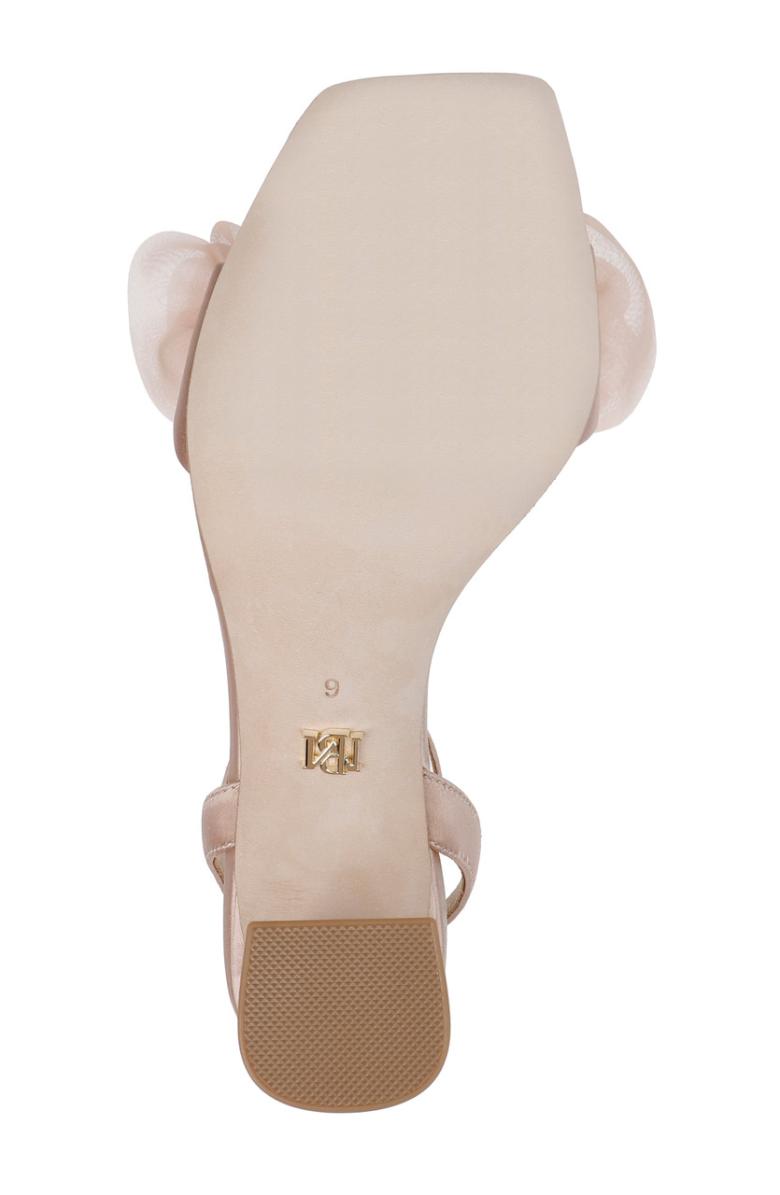 Badgley Mischka Carli Rosette Block Heels Black | Women Block Heels