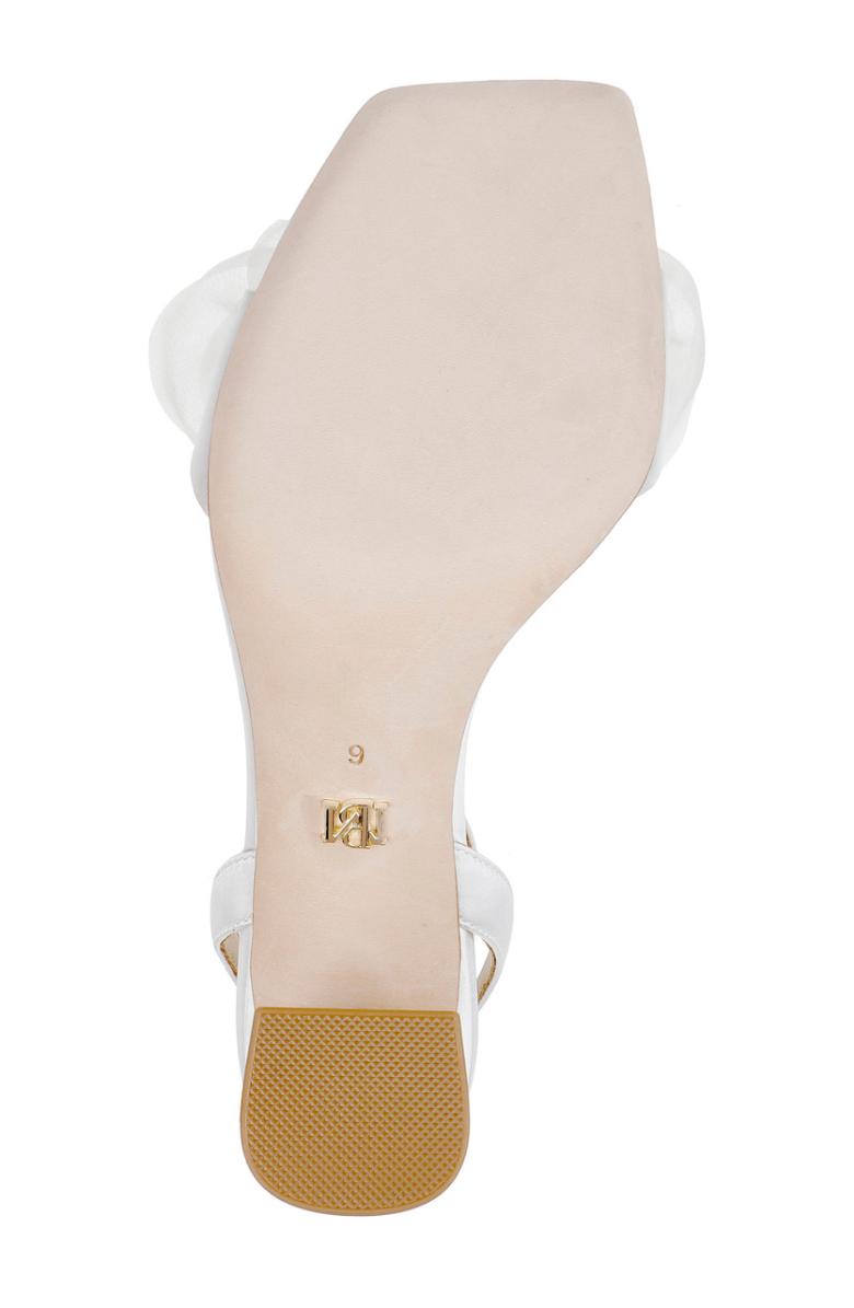 Badgley Mischka Carli Rosette Block Heels Black | Women Block Heels