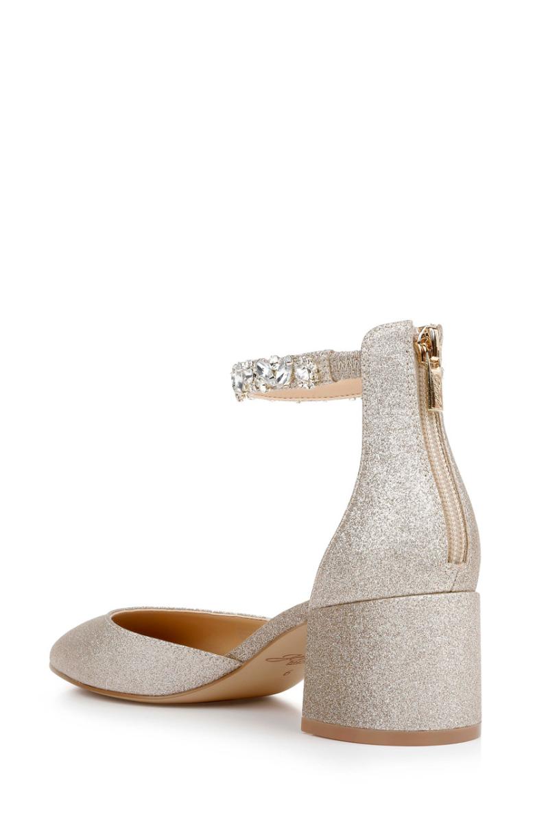 Badgley Mischka Cathleen Champagne | Women Block Heels