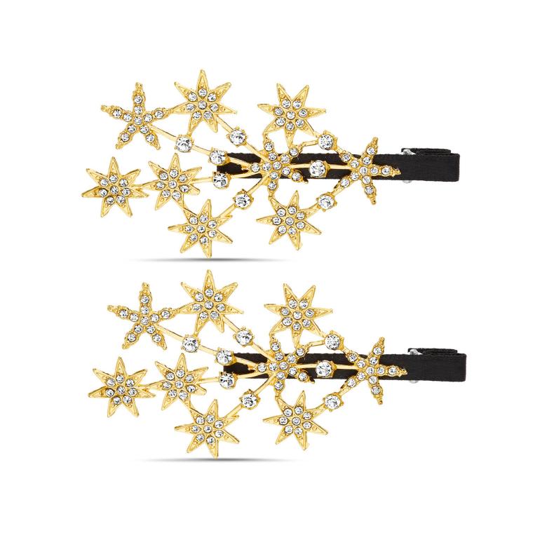 Badgley Mischka Celestial Rhinestone Statement Clips | Women Hair Accessories