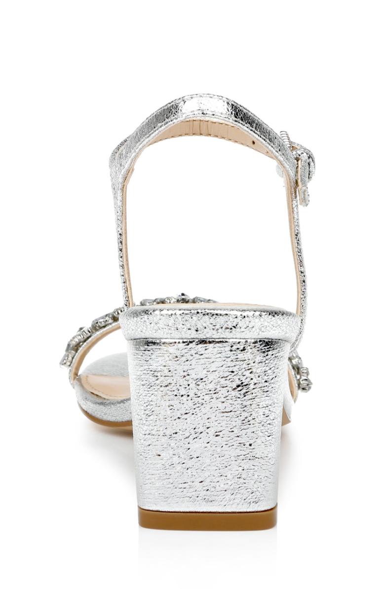 Badgley Mischka Dagny Strappy Low Block Heel Champagne | Women Block Heels