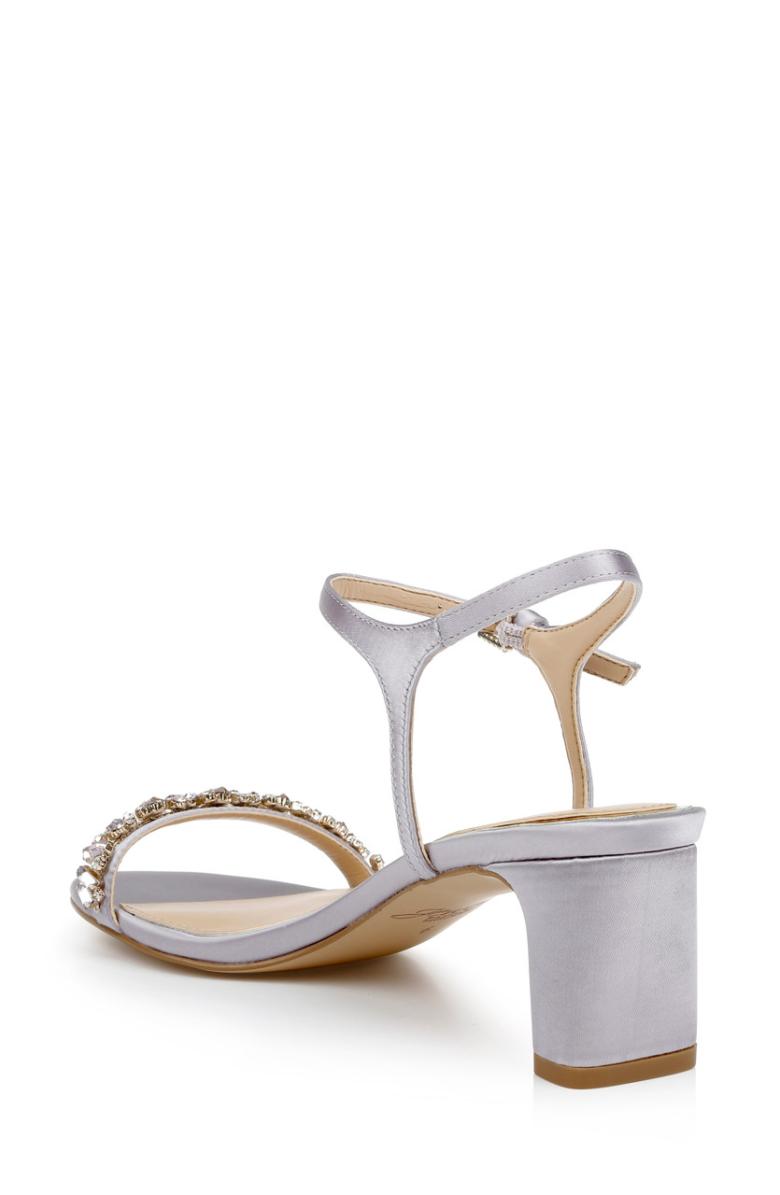 Badgley Mischka Dagny Strappy Low Block Heel Champagne | Women Block Heels