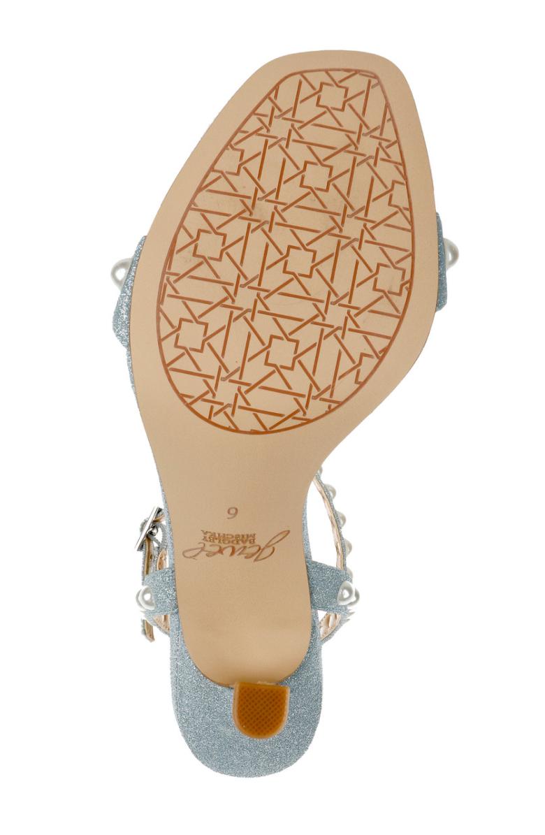 Badgley Mischka Damaris Pearl Embellished Stiletto Sandal Champagne | Women Stiletto